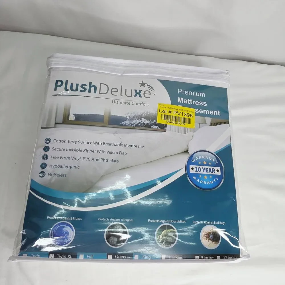 Twin-XL 39X80 Size Mattress Encasement  Waterproof  Terry Fabric 12-15